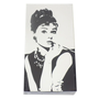 Designer Matches Audrey Hepburn on Black & White Embossed Collectible Matchbox