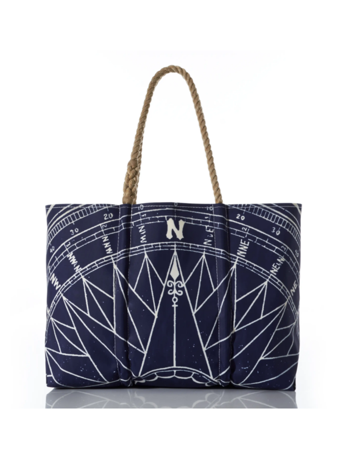 Navy True North Large Tote