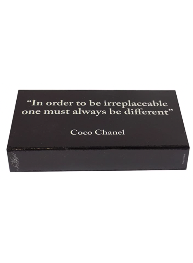 Designer Matches Coco Chanel Different Embbossed Matte 4" Collectible Matchbox