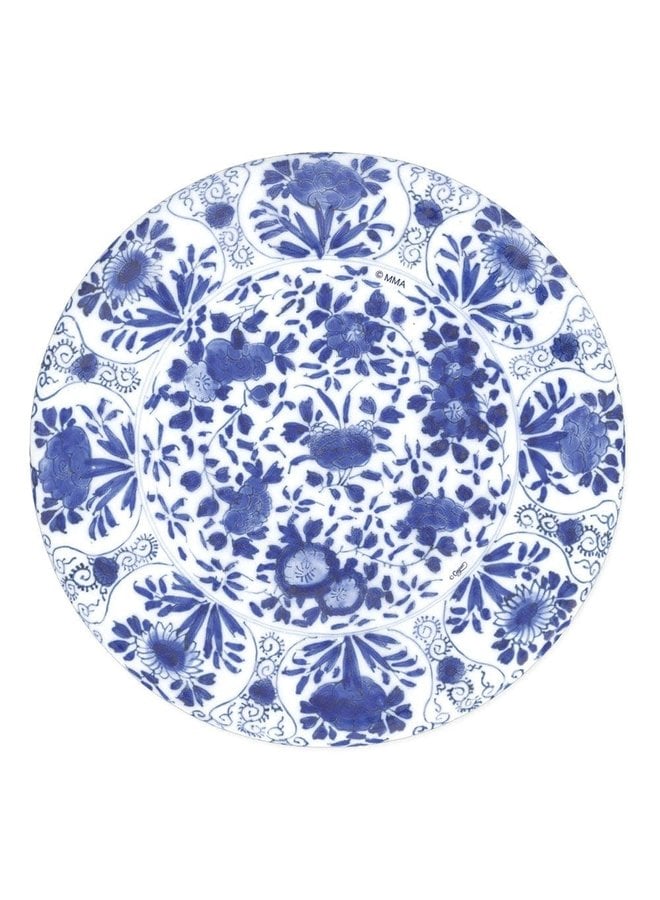 Delft Paper Dinner Plates in Blue - 8 Per Package