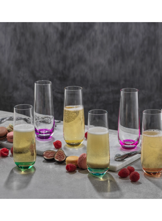 Milo Champagne Glasses Set of 4 / Champagne | JoyJolt