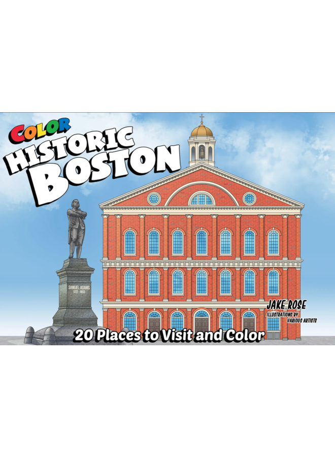 Color Historic Boston coloring book mini