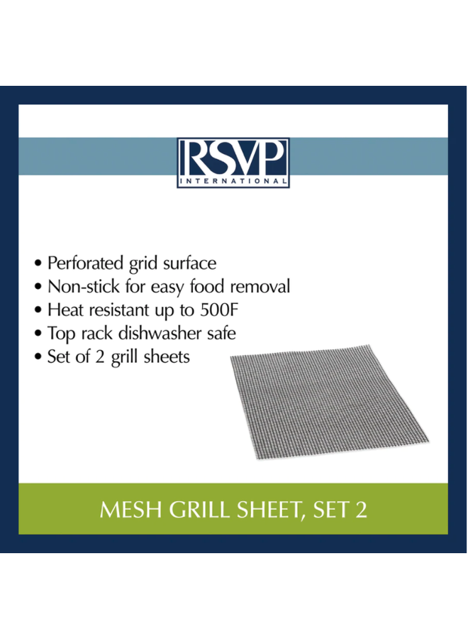 Mesh Grill Sheet Set of 2