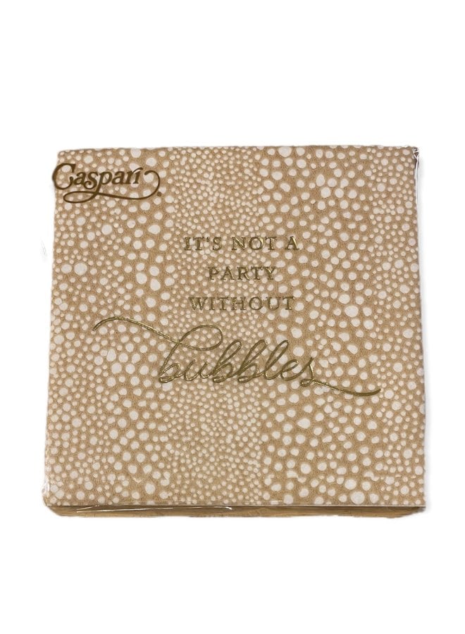It's Not a Party without Bubbles Cocktail Napkins - 18 Per Package