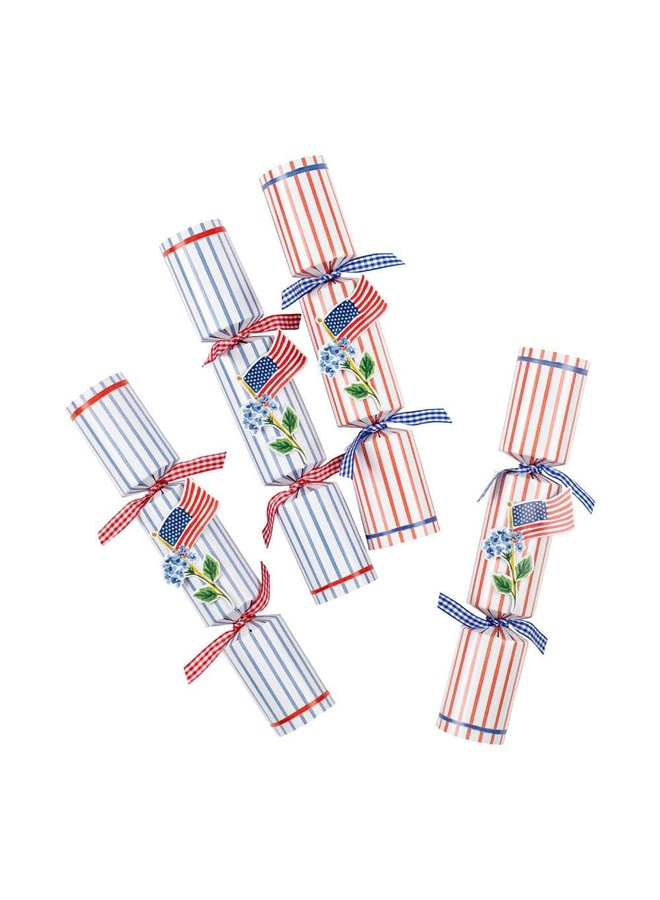 Flags and Hydrangeas Crackers - 8 Per Box