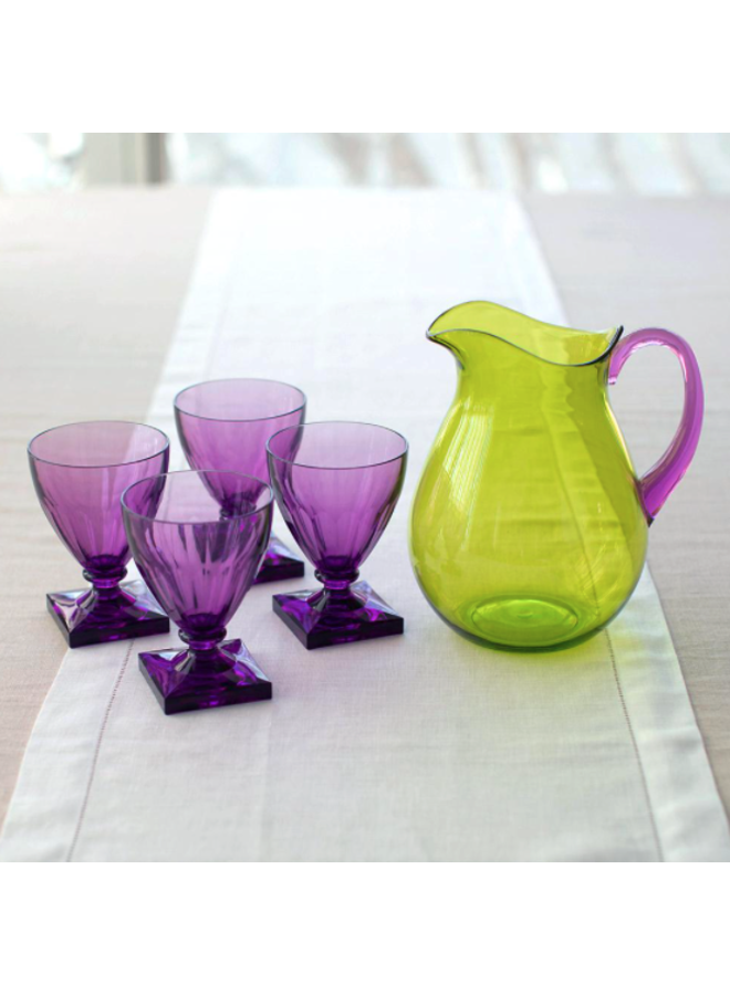 Acrylic Pitcher in Green with Amethyst Handle - 1 Each