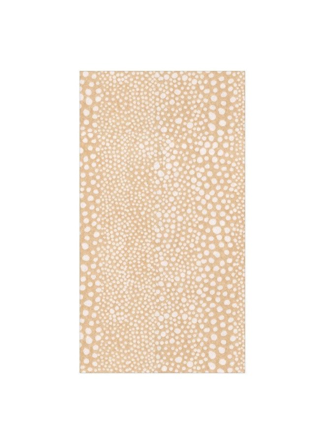 Pebble Paper Linen Guest Towels Napkins in Beige - 12 Per Package