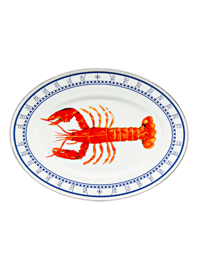 12"x16" Oval Tray Lobster
