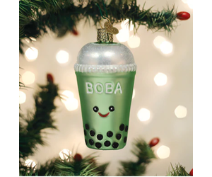 Old World Christmas Boba Tea Ornament