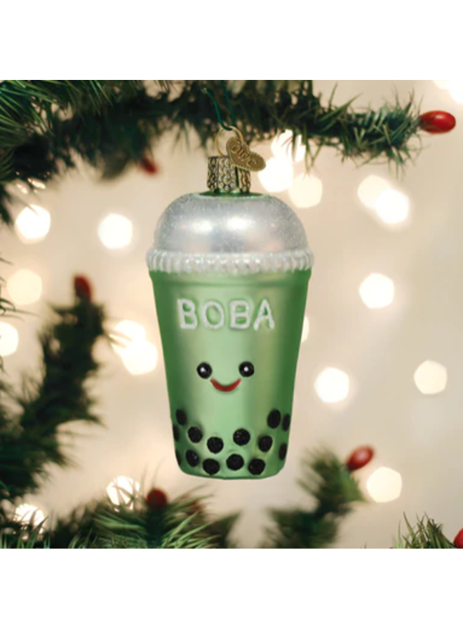 Boba Tea Ornament Blackstone's of Beacon Hill