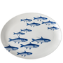 School of Fish Coupe Oval Rimmed Platter