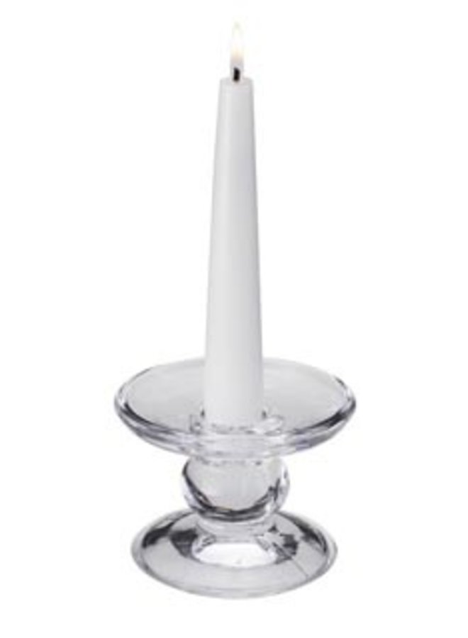 Glass Dual Purpose Candle Holder 2.75"