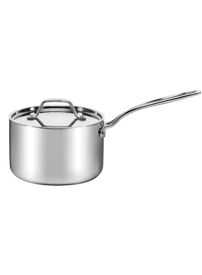 Tramontina Gourmet Tri-Ply Clad 3-Quart Covered Deep Saute Pan