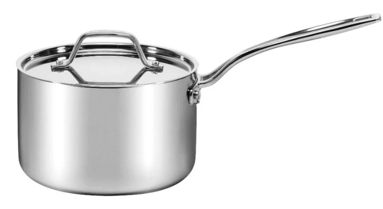 Cuisinart Professional Stainless Saucepan with Cover, 3-Quart, Stainless  Steel