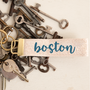 Keychain Boston in Nautical Blue