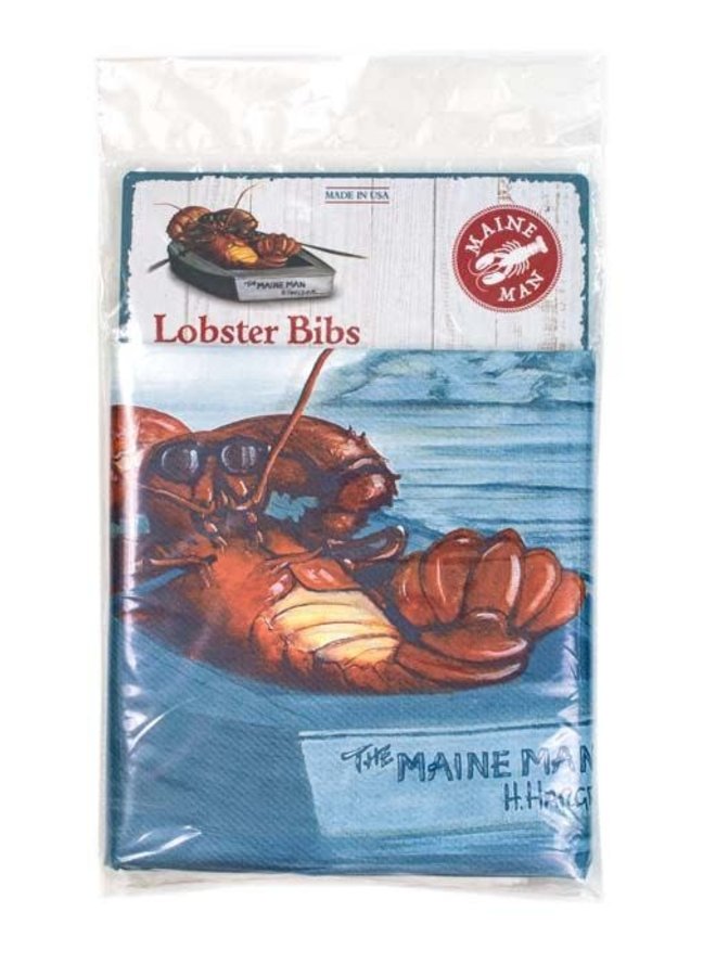 Maine Man Lobster Bib Set/12