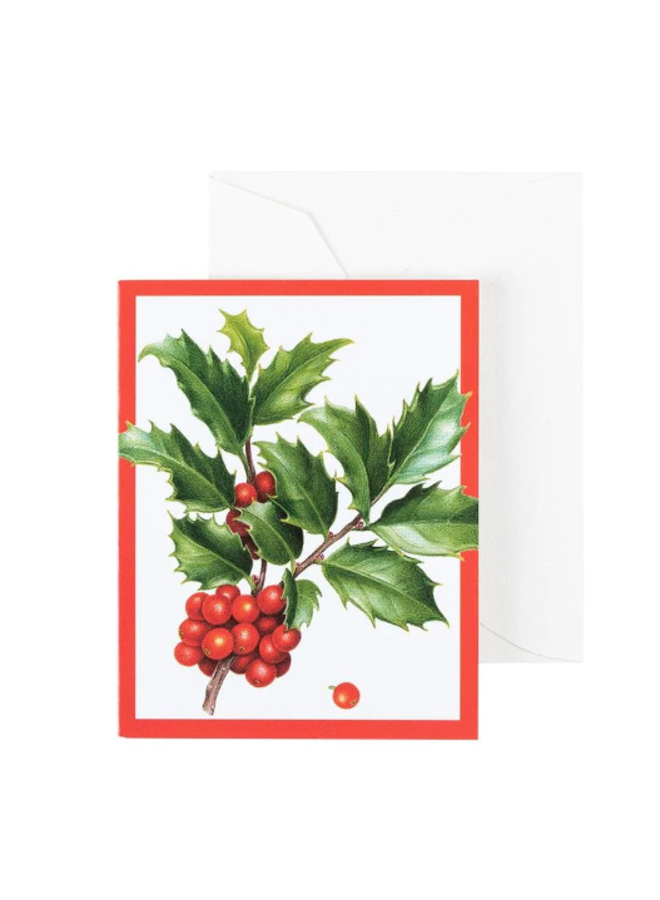 Christmas Trimmings Gift Enclosure Cards - 4 Mini Cards & 4 Envelopes