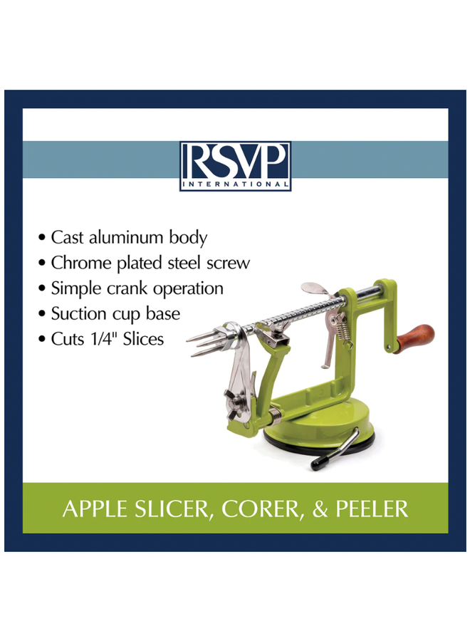 Apple Peeler-Corer-Slicer - Tabletop Apple Corer