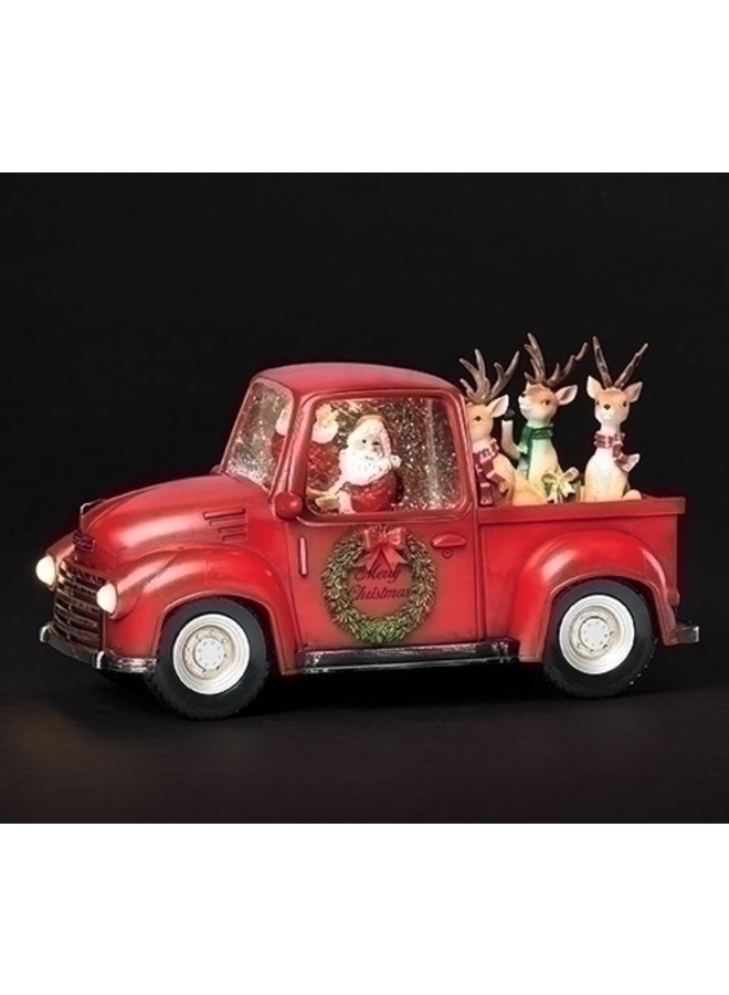 6" Santa and Reindeer Truck Light