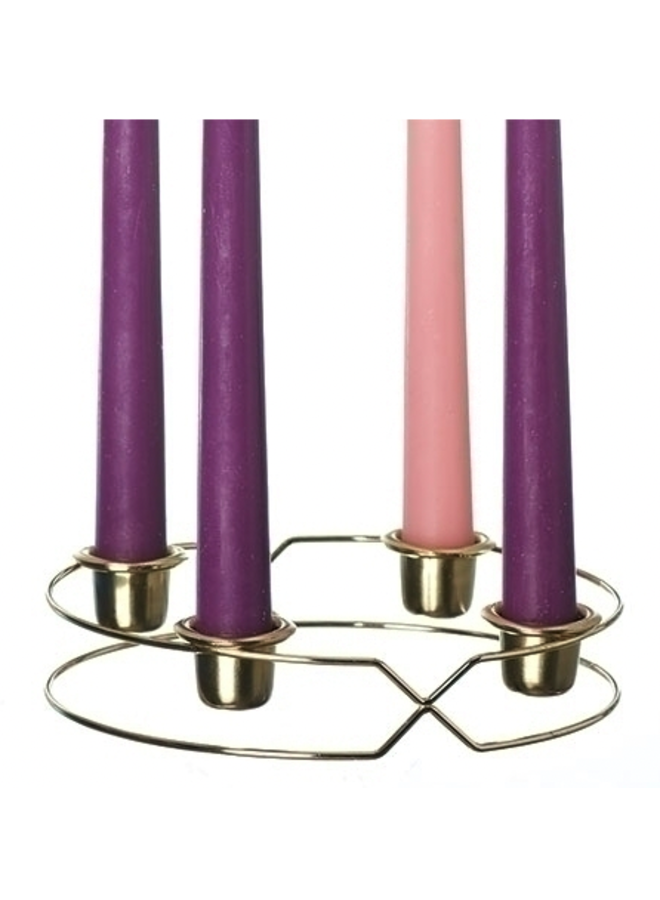 6.5"Metal Advent Wreath W/4 8" candles included