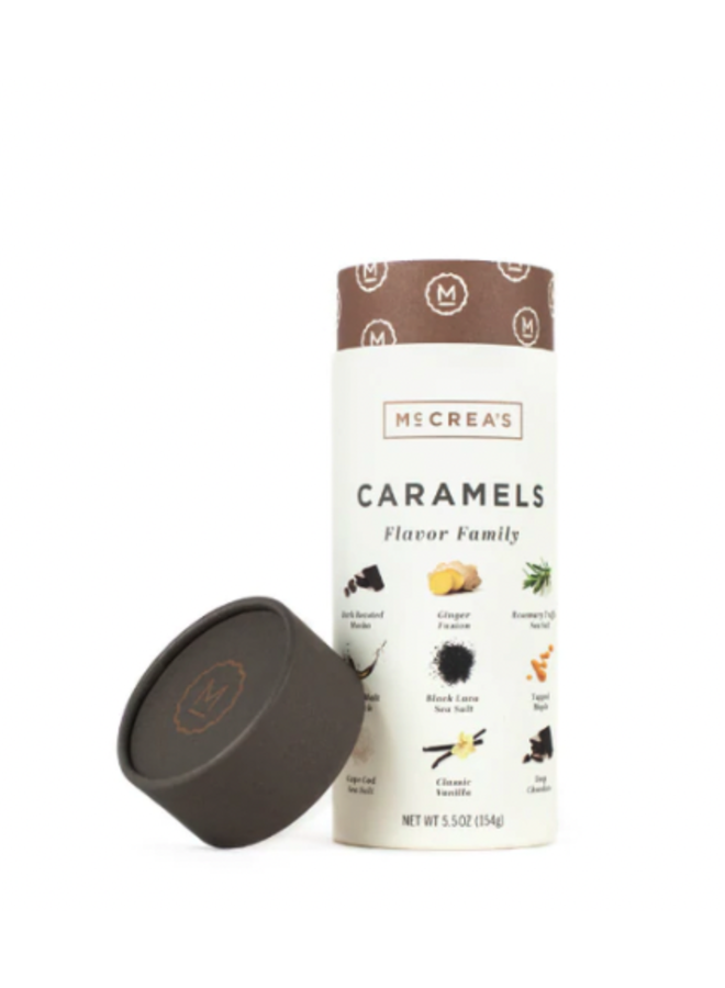 McCrea's Caramels Flavor Family 5.5oz sleeve Blackstone's of Beacon Hill