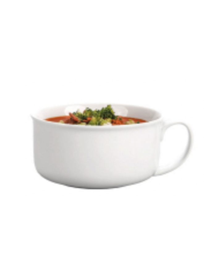 Soup Bowl with Handle 6.75 x 5.5 x 2.75 / 20 oz