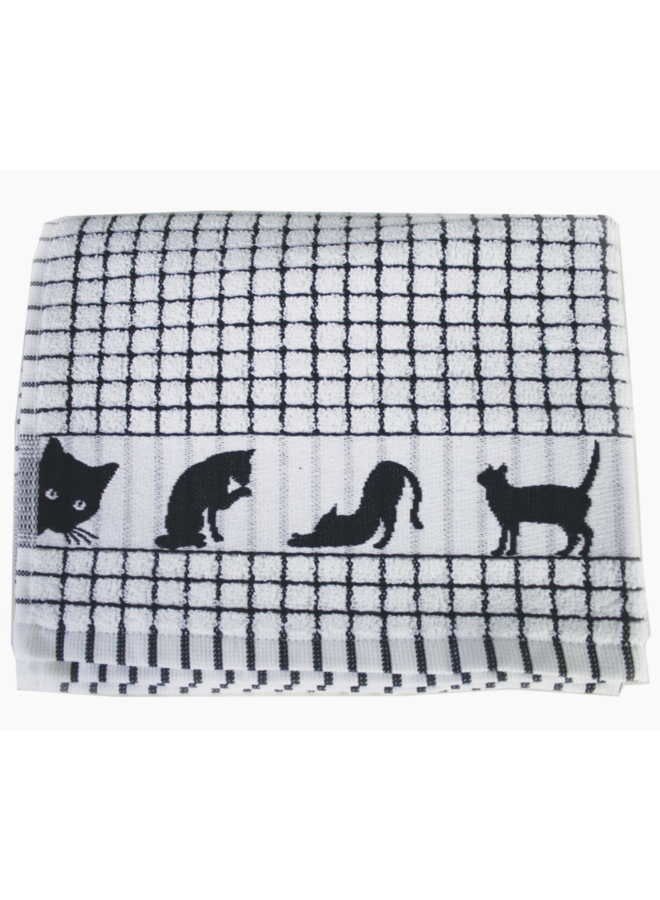 Poli-Dri Jacquard Tea Towel - Cat