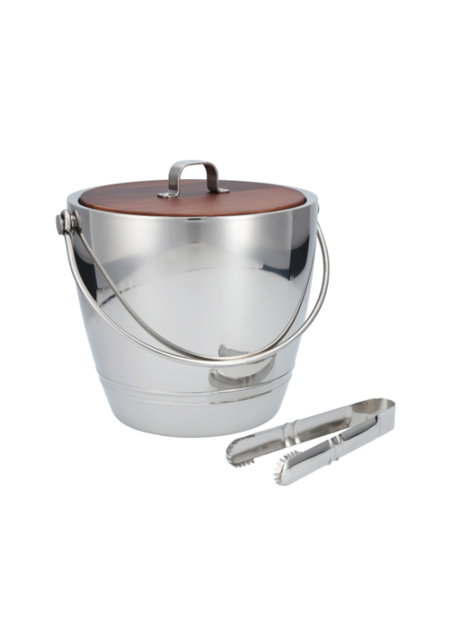Crafthouse SS Round Ice Bucket with Scoop Set
