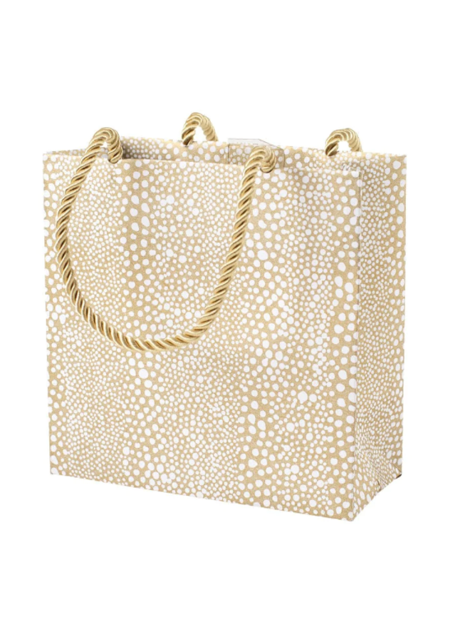 Pebble Small Square Gift Bag in Gold - 1 Each