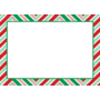 Candy Cane Stripes Self-Adhesive Labels - 12 Per Package