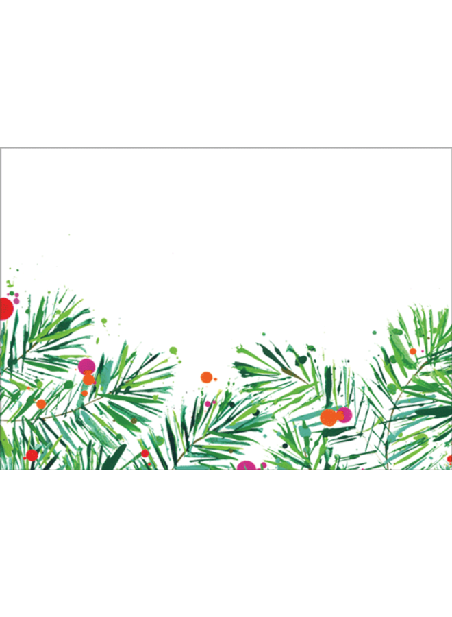 Christmas Fir Self-Adhesive Labels - 12 Per Package