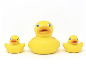 Natural Rubber Toys Duck Family 3-pc set