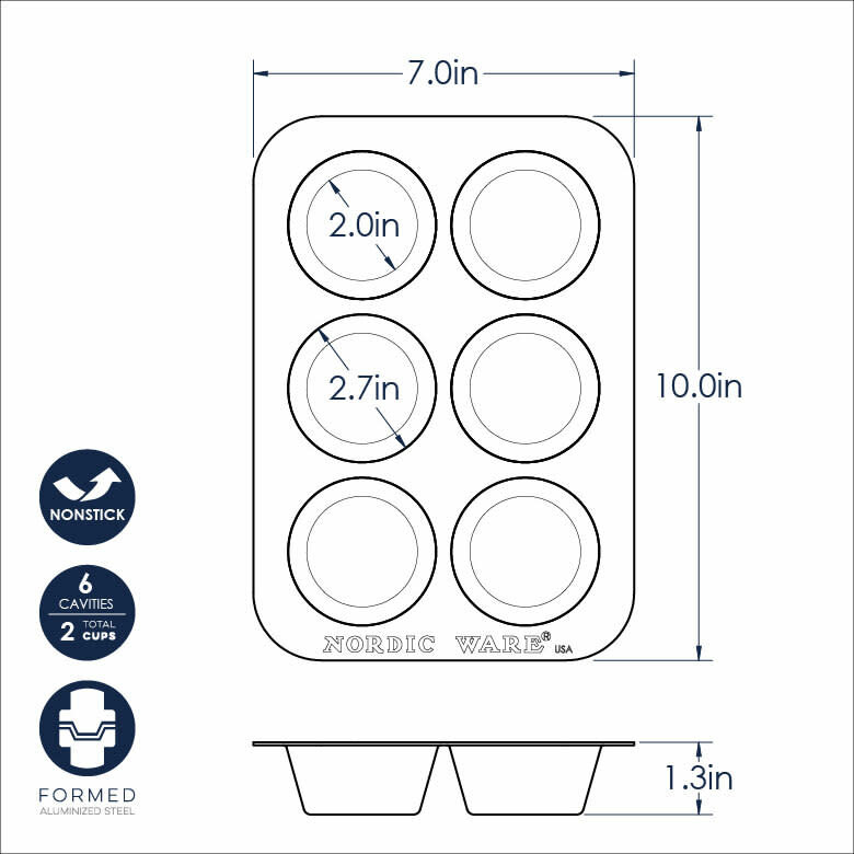 Naturals® Nonstick 12 Cavity Muffin Pan - Blackstone's of Beacon Hill