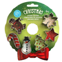 Mini Christmas Cookie Cutters 6 PC Set On Wreath Card
