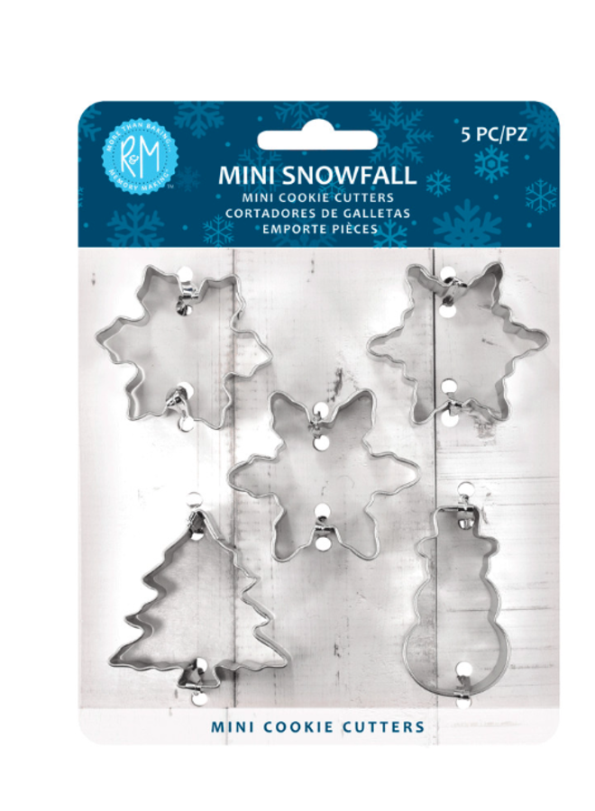 Mini Snowfall Cookie Cutters 5 PC Set