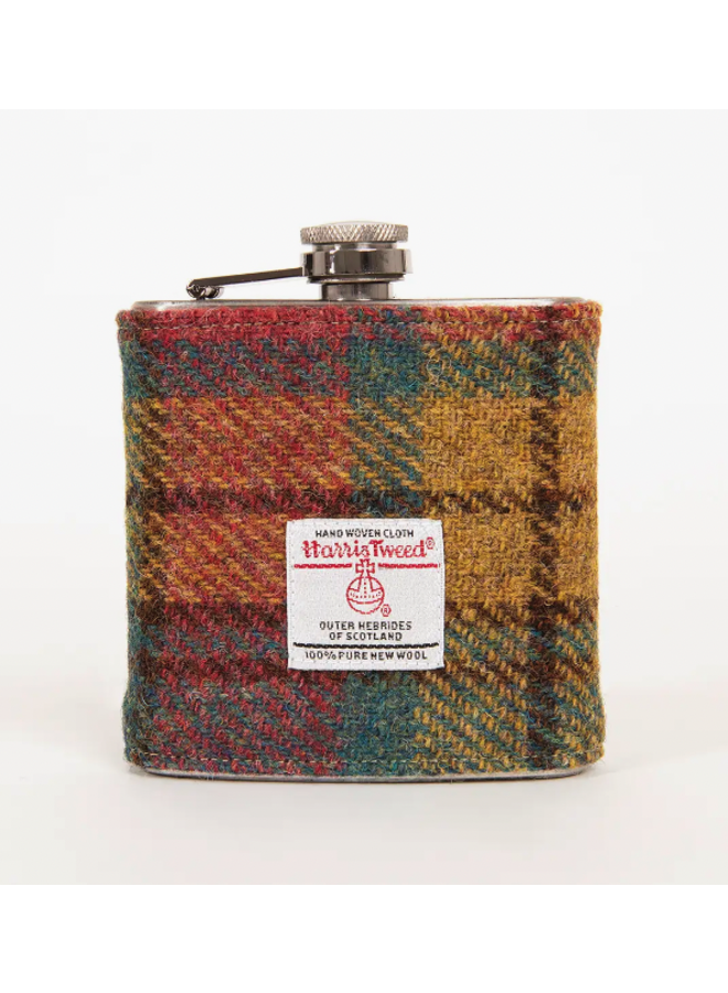 6oz Harris Tweed Hip Flask