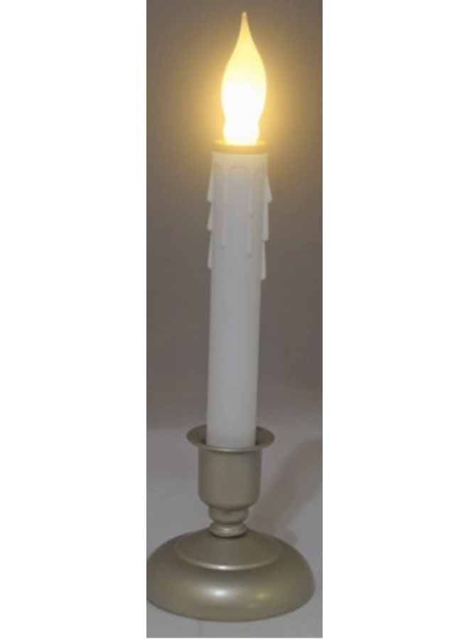 Cape Cod pewter candlestick with LED timer