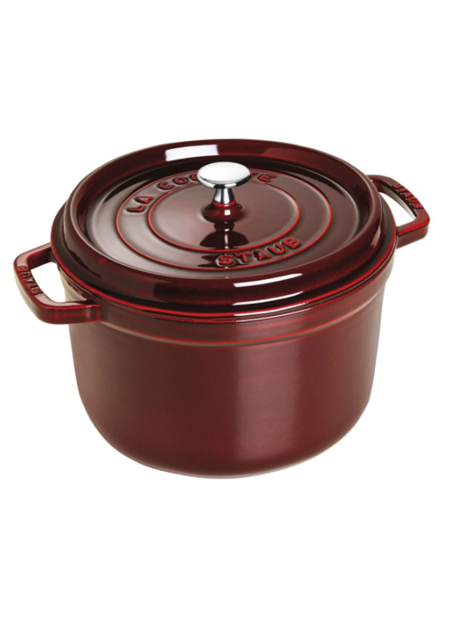  Staub Cast Iron Dutch Oven 5-qt Tall Cocotte, Made in