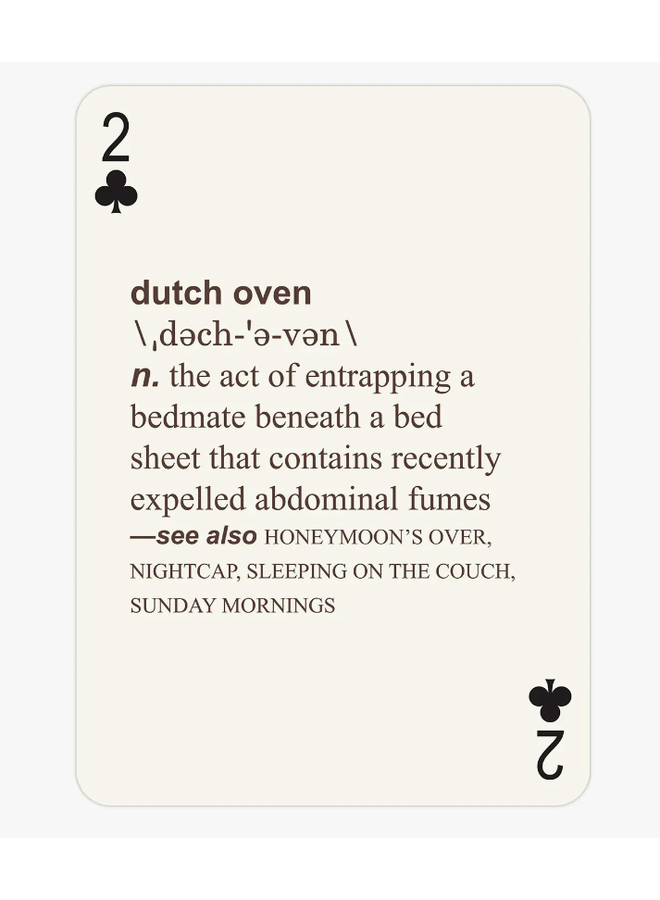 52 Farts Playing Cards Deck