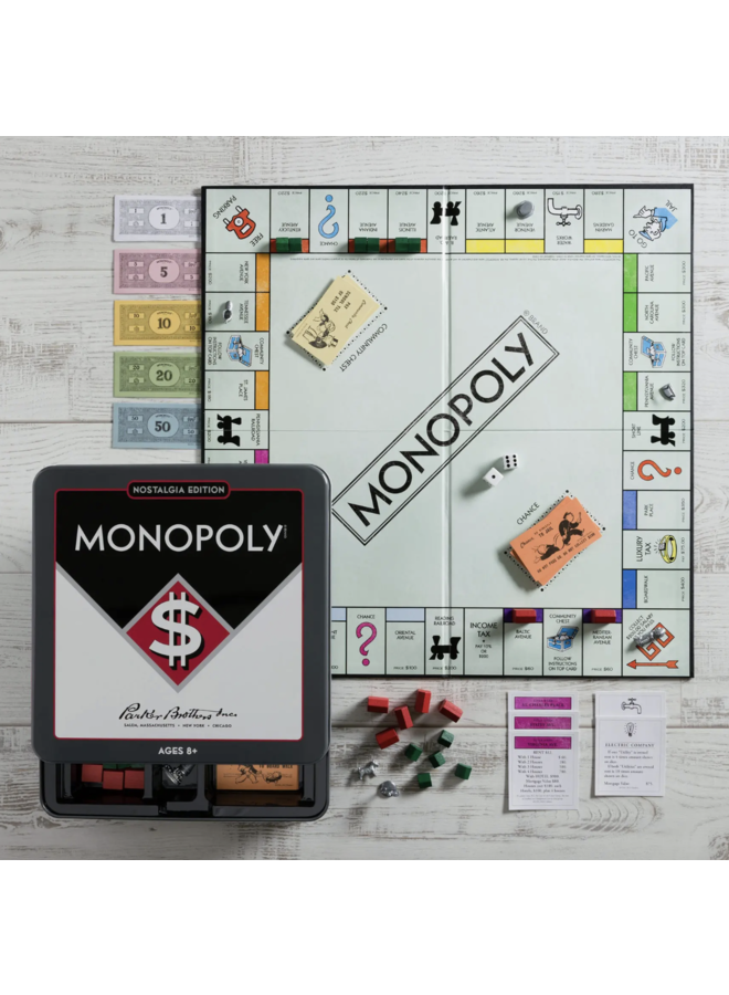 WS Game Company Monopoly Nostalgia Tin