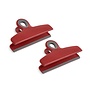 Bag Clips, Red, Set of 2