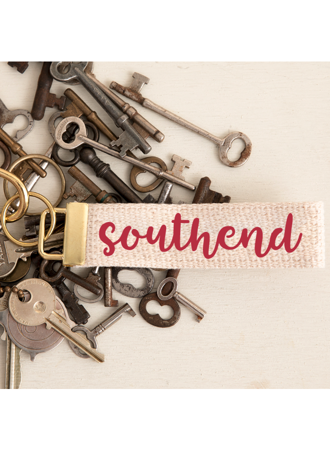 SouthEnd Keychain in Candi Red