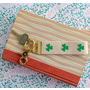 Shamrock Keychain in Grass Green