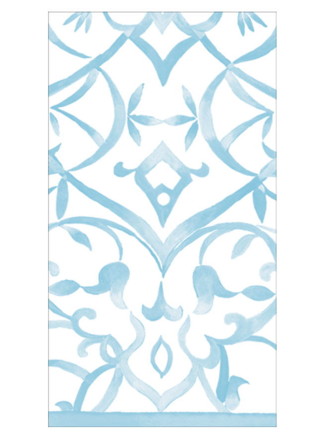 Algarve Aqua-Paper Linen Guest Towels Airlaid - 12 In