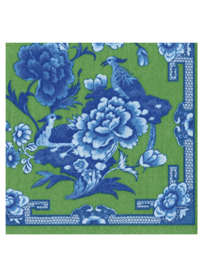 Green and Blue Cocktail Napkins - 20 Per Package