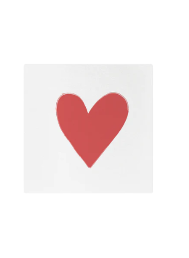 Papersoft Hearts Cocktail Napkins (Pack of 20)