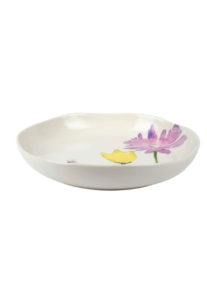 Fiori di Campo Round Shallow Bowl