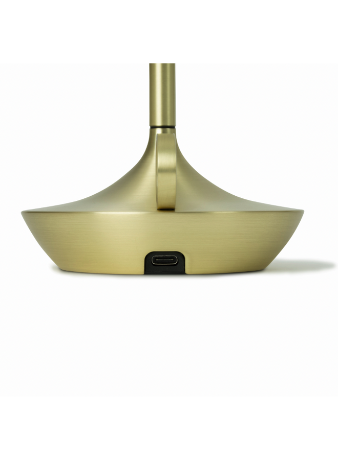 Wick Brass - rechargeable LED candlestick luminaire