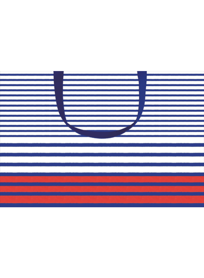 Breton Stripe Medium Gift Bags - 1 Each