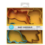 Dinosaur Color Cookie Cutters 4 PC Set